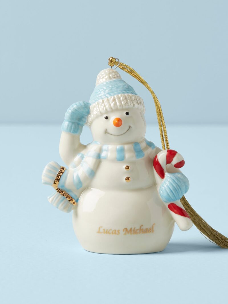Personalized Winter Snowman Ornament